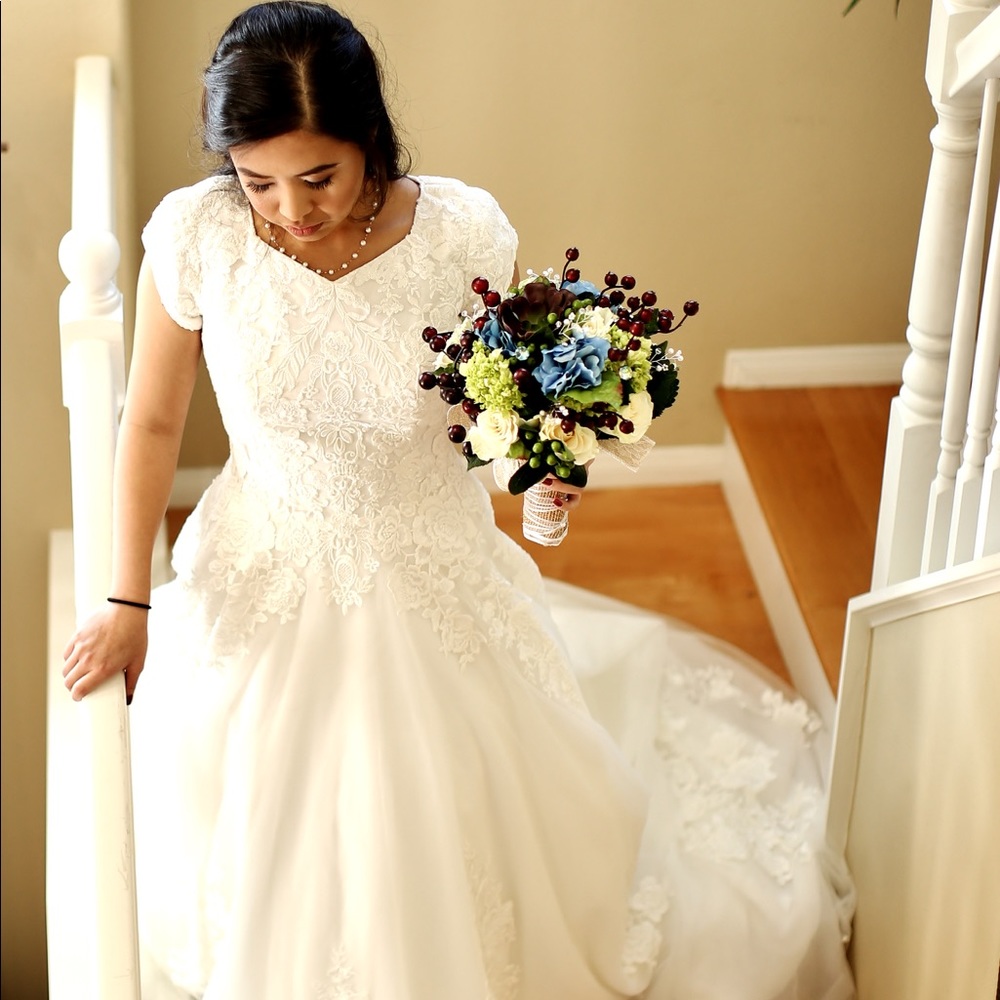 Mon Cheri TR21714 Ivory Wedding Dress